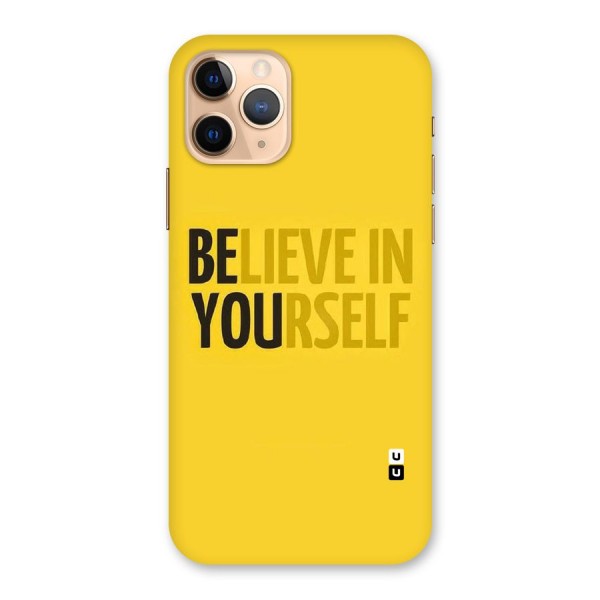 Believe Yourself Yellow Back Case for iPhone 11 Pro