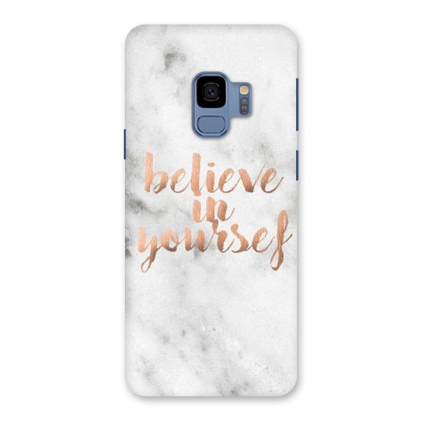 Believe in Yourself Back Case for Galaxy S9