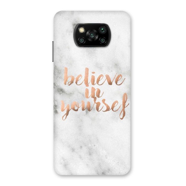 Believe in Yourself Back Case for Poco X3