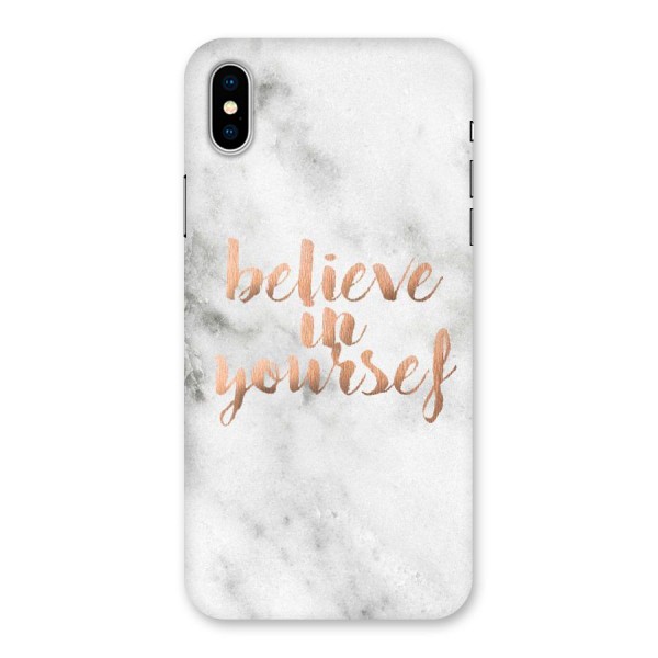 Believe in Yourself Back Case for iPhone XS