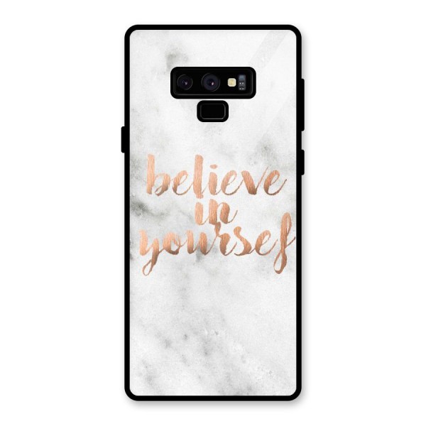 Believe in Yourself Glass Back Case for Galaxy Note 9
