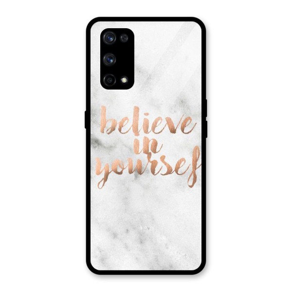 Believe in Yourself Glass Back Case for Realme X7 Pro