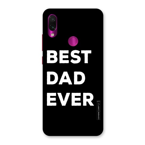 Best Dad Ever Back Case for Redmi Note 7 Pro