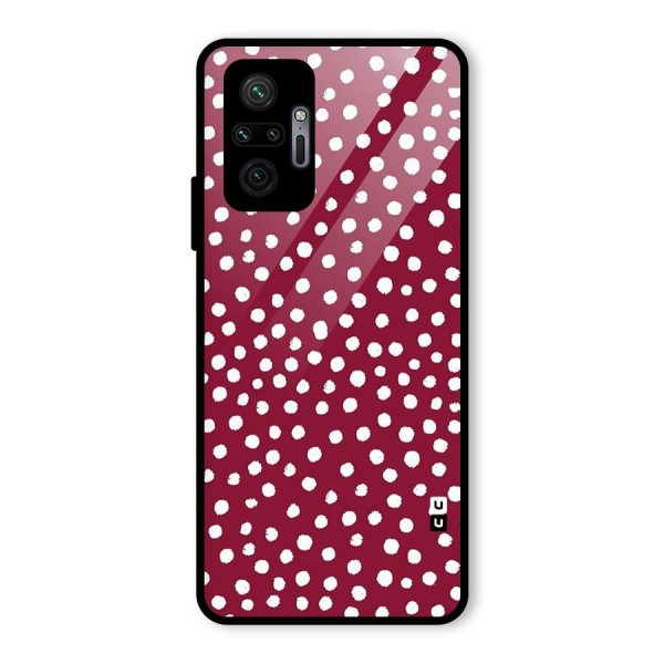 Best Dots Pattern Glass Back Case for Redmi Note 10 Pro Max
