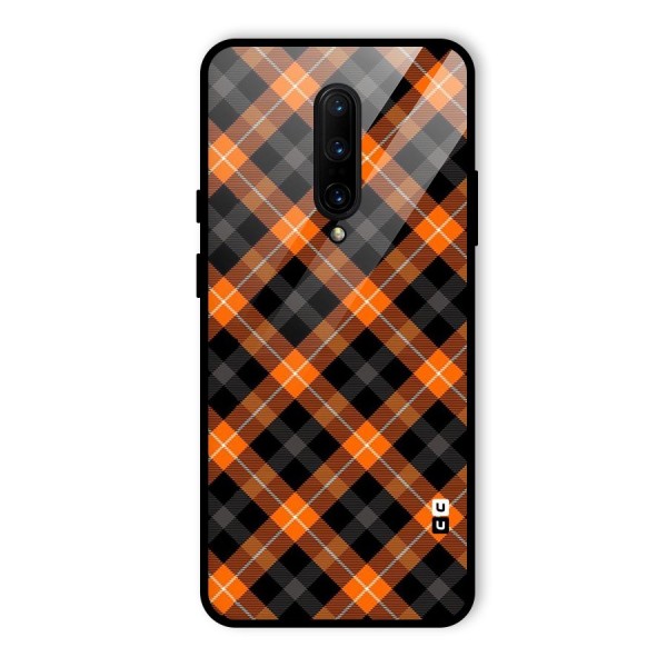 Best Textile Pattern Glass Back Case for OnePlus 7 Pro