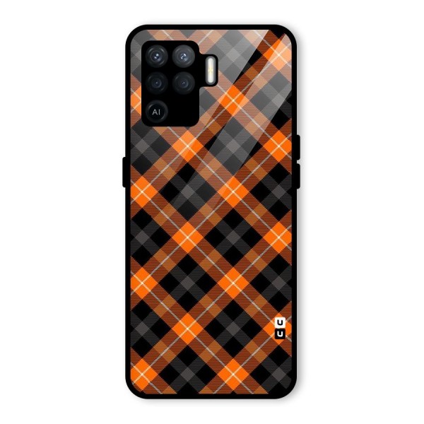Best Textile Pattern Glass Back Case for Oppo F19 Pro