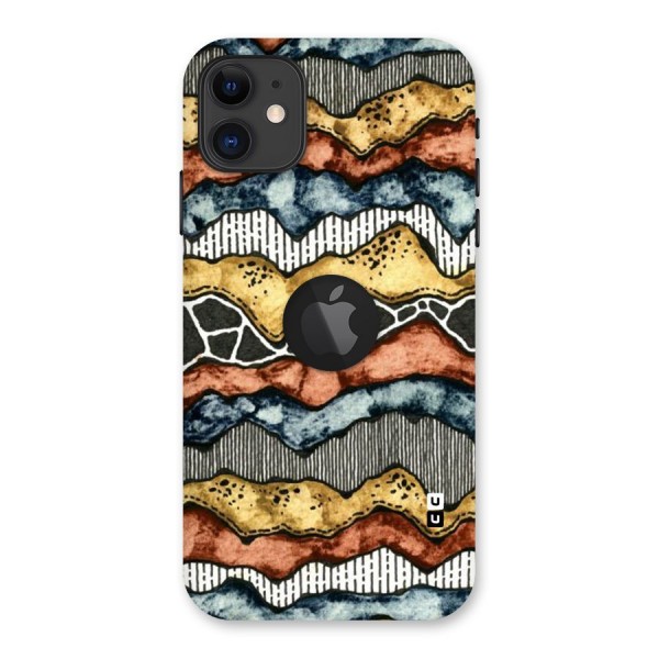 Best Texture Pattern Back Case for iPhone 11 Logo Cut