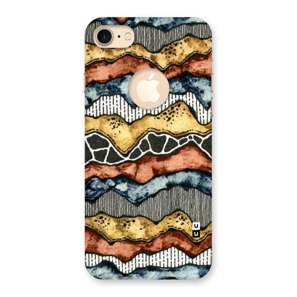 Best Texture Pattern Back Case for iPhone 7 Logo Cut