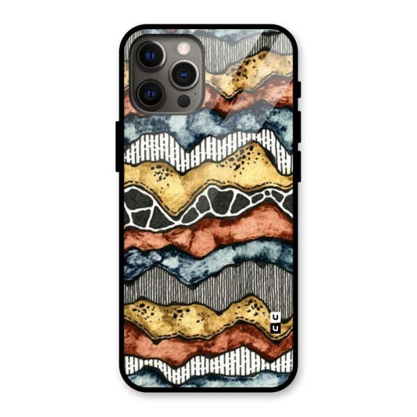 Best Texture Pattern Glass Back Case for iPhone 12 Pro Max