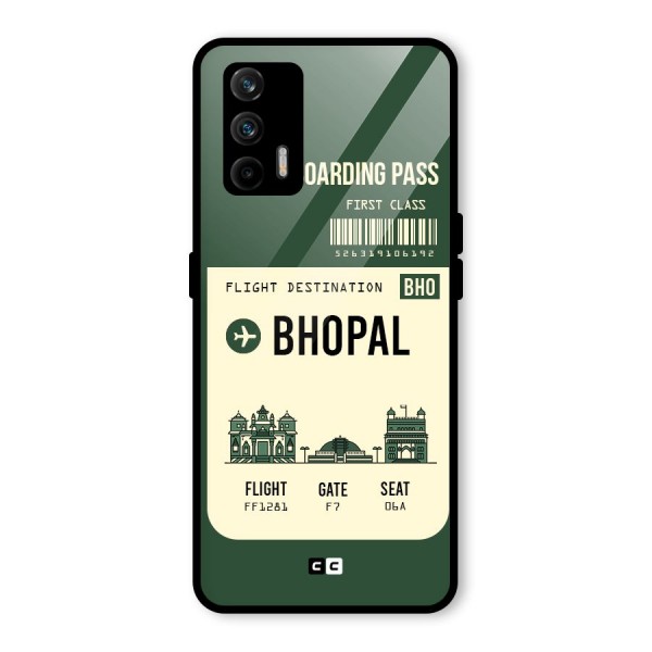 Bhopal Boarding Pass Glass Back Case for Realme X7 Max