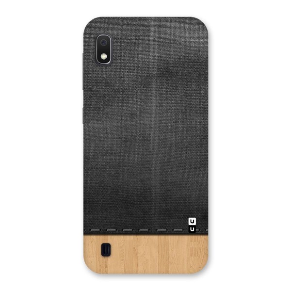 Bicolor Wood Texture Back Case for Galaxy A10