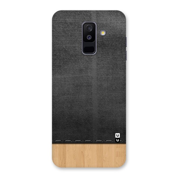 Bicolor Wood Texture Back Case for Galaxy A6 Plus