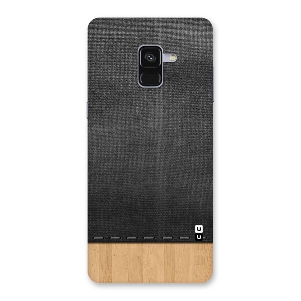 Bicolor Wood Texture Back Case for Galaxy A8 Plus