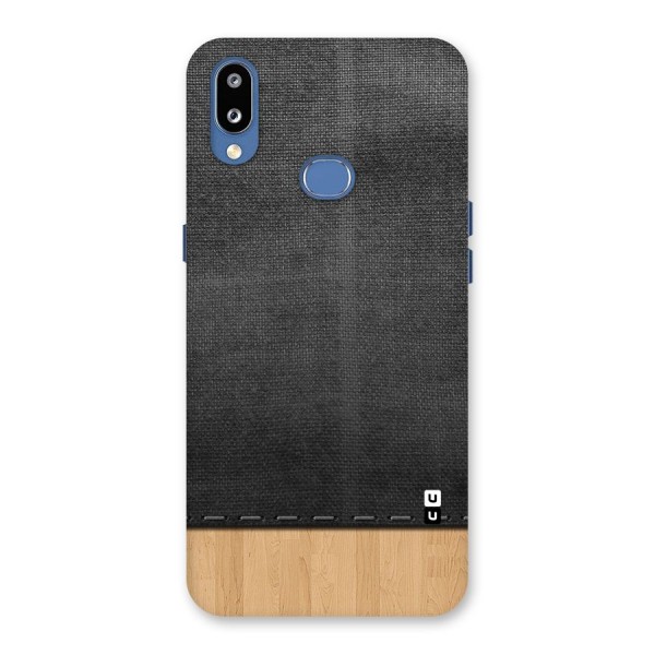 Bicolor Wood Texture Back Case for Galaxy M01s