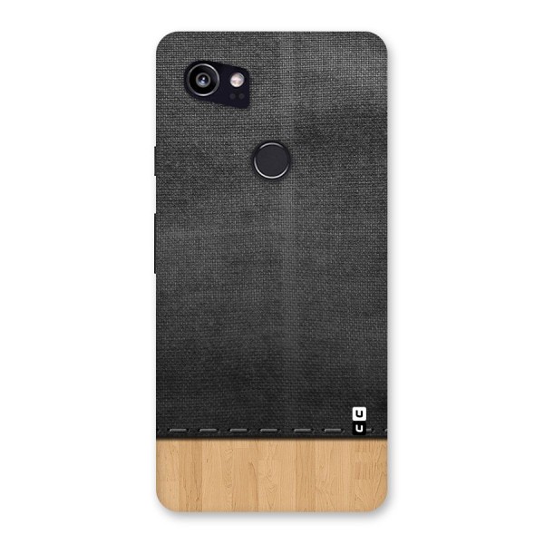 Bicolor Wood Texture Back Case for Google Pixel 2 XL