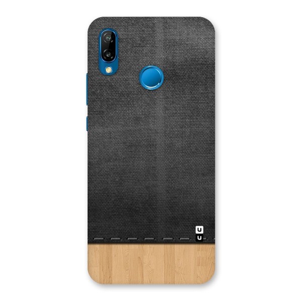 Bicolor Wood Texture Back Case for Huawei P20 Lite
