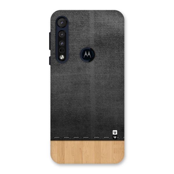 Bicolor Wood Texture Back Case for Motorola One Macro