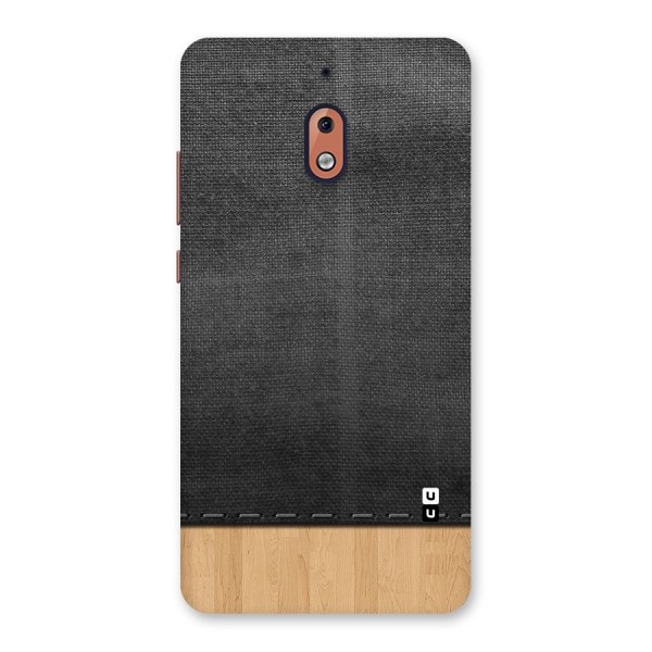 Bicolor Wood Texture Back Case for Nokia 2.1