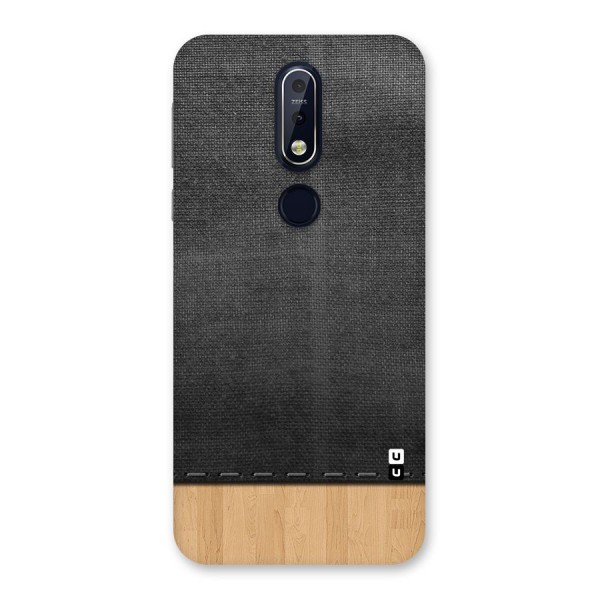Bicolor Wood Texture Back Case for Nokia 7.1