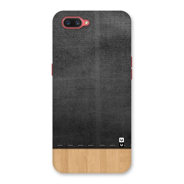 Bicolor Wood Texture Back Case for Oppo A3s