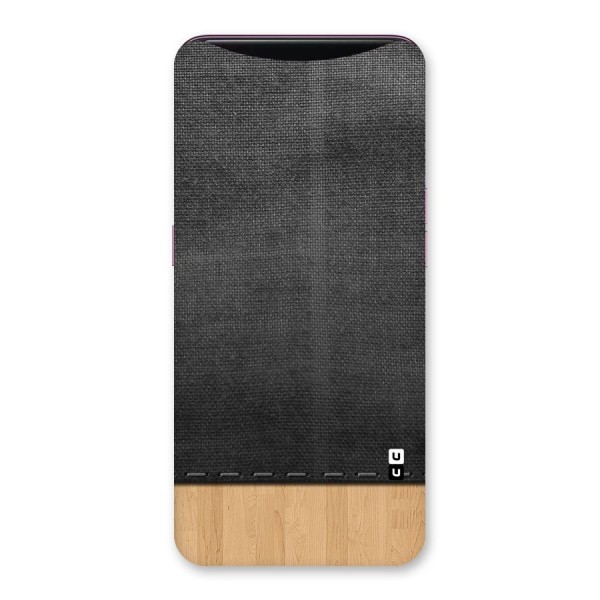 Bicolor Wood Texture Back Case for Oppo Find X