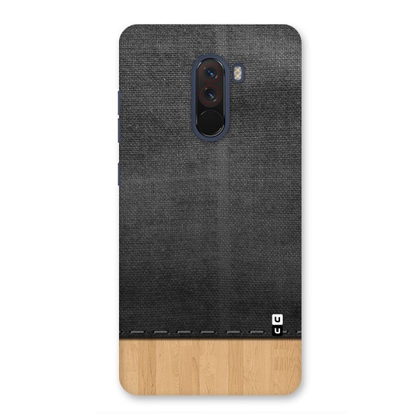 Bicolor Wood Texture Back Case for Poco F1