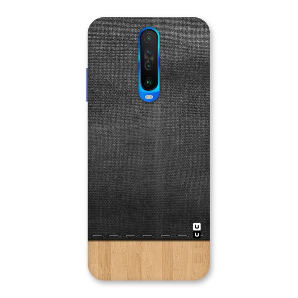 Bicolor Wood Texture Back Case for Poco X2