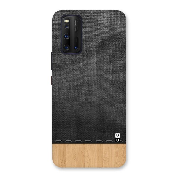 Bicolor Wood Texture Back Case for Vivo iQOO 3