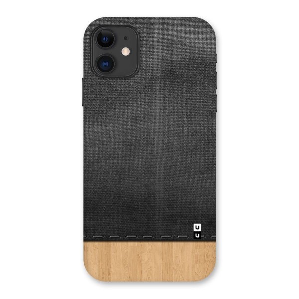 Bicolor Wood Texture Back Case for iPhone 11