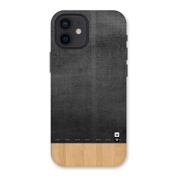 Bicolor Wood Texture Back Case for iPhone 12