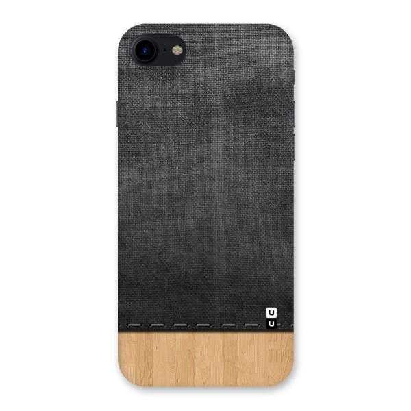 Bicolor Wood Texture Back Case for iPhone SE 2020