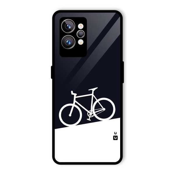 Bicycle Minimal Art Glass Back Case for Realme GT2 Pro