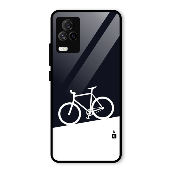 Bicycle Minimal Art Glass Back Case for Vivo iQOO 7 Legend 5G