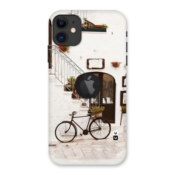 Bicycle Wall Back Case for iPhone 11 Logo Cut