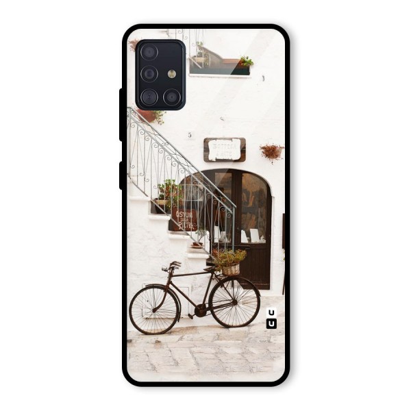 Bicycle Wall Glass Back Case for Galaxy A51