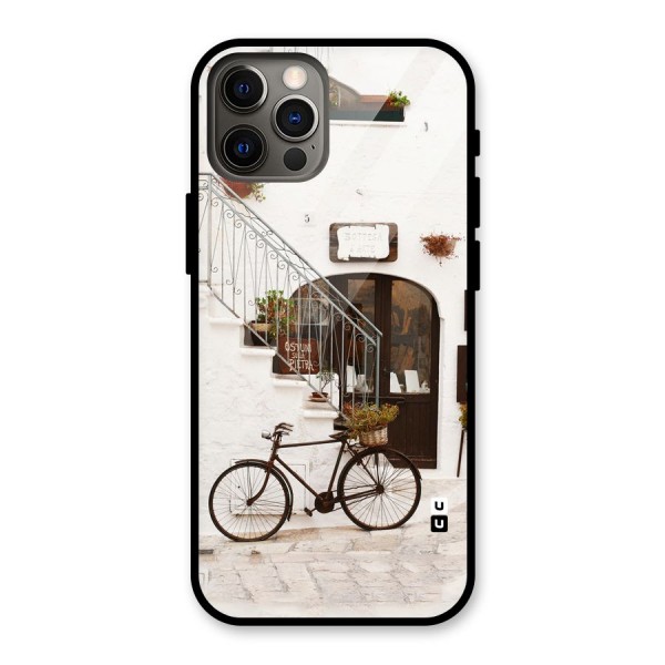 Bicycle Wall Glass Back Case for iPhone 12 Pro