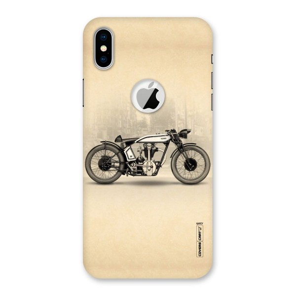 Bike Ride Back Case for iPhone XS Logo Cut