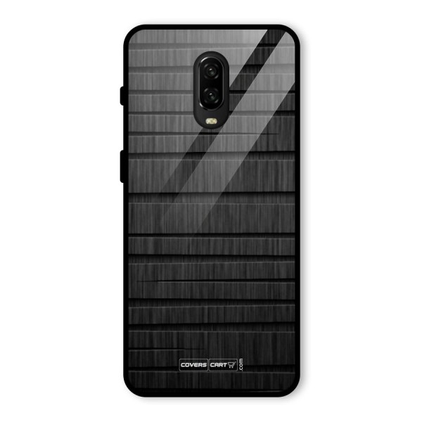 Black Abstract Glass Back Case for OnePlus 6T