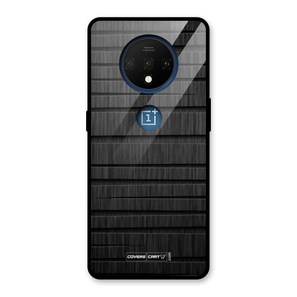 Black Abstract Glass Back Case for OnePlus 7T