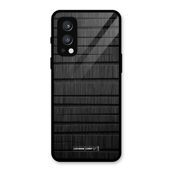 Black Abstract Glass Back Case for OnePlus Nord 2 5G