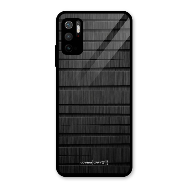 Black Abstract Glass Back Case for Poco M3 Pro 5G