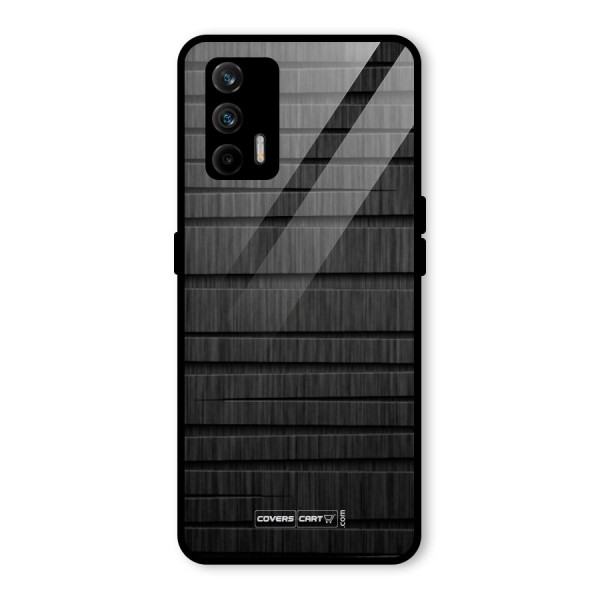 Black Abstract Glass Back Case for Realme X7 Max
