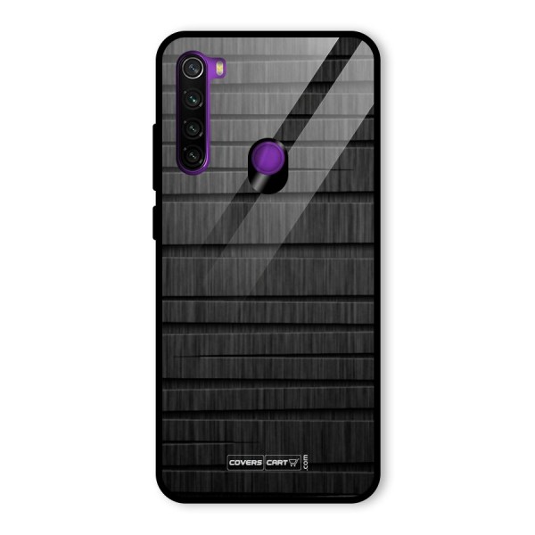 Black Abstract Glass Back Case for Redmi Note 8