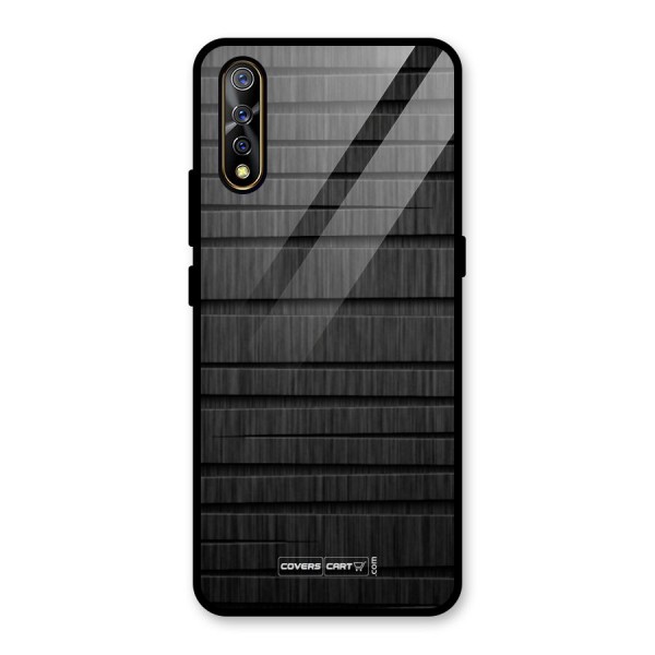 Black Abstract Glass Back Case for Vivo S1