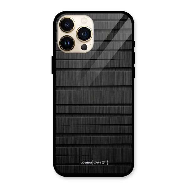 Black Abstract Glass Back Case for iPhone 13 Pro Max