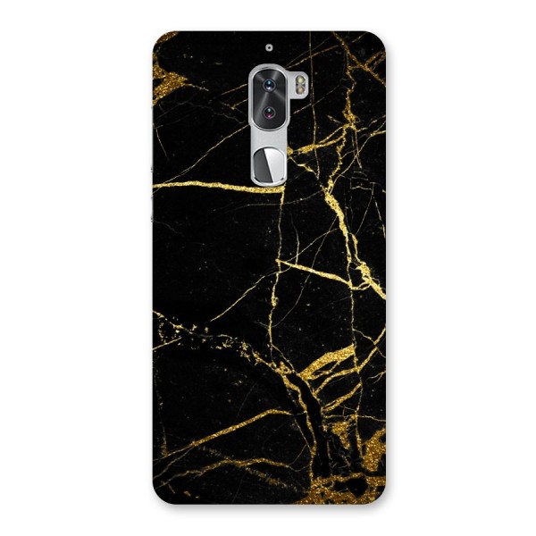 Black And Gold Design Back Case for Coolpad Cool 1