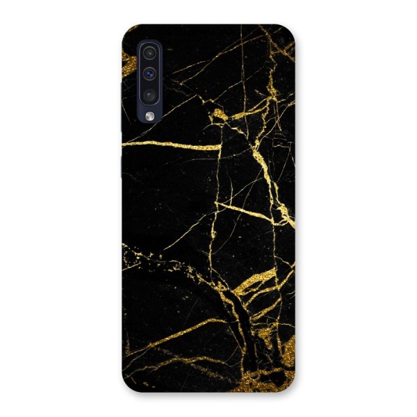 Black And Gold Design Back Case for Galaxy A50