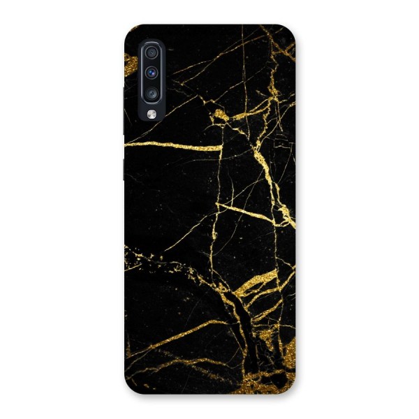 Black And Gold Design Back Case for Galaxy A70