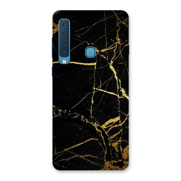Black And Gold Design Back Case for Galaxy A9 (2018)