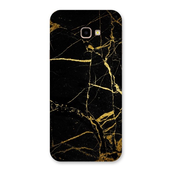 Black And Gold Design Back Case for Galaxy J4 Plus